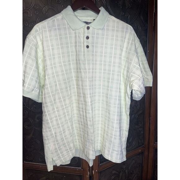 SDI‎ Men's Polo Shirt Yellow / Green Size L - Picture 1 of 3